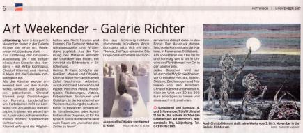 2017 11 Galerie Art Weekender in der Galerie Richter Luetjenburg